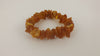 BALTIC AMBER CHIP STRETCH BRACELET RAW HONEY 27 gm 7.5 "  ALLUREGEM S1275