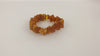 BALTIC AMBER CHIP STRETCH BRACELET RAW HONEY 27 gm 7.5 "  ALLUREGEM S1275