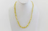 GENUINE  BALTIC AMBER  NECKLACE,LEMON  12 gm  22"  ALLUREGEM S1492