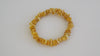 BALTIC AMBER CHIPS STRETCH BRACELET, BUTTER-WHITE  8-10 gm 8-13 mm  8 " ALLUREGEM S1264