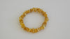 BALTIC AMBER CHIPS STRETCH BRACELET, BUTTER-WHITE  8-10 gm 8-13 mm  8 " ALLUREGEM S1264