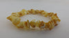 BALTIC AMBER CHIPS STRETCH BRACELET, BUTTER-WHITE  8-10 gm 8-13 mm  7.5 " ALLUREGEM S1202