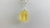 Natural Baltic Amber Pendant Necklace, 925 Sterling Silver, Unpolished Amber 20 " ALLUREGEM S1418
