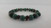 BALTIC AMBER & TURQUOISE STRETCH BRACELET 23-25 gm 8 " ALLUREGEM S1016