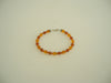 Baltic Amber Bracelet, 925 Sterling Silver, 5.2 gm 6-7  mm, 7"  ALLUREGEM  S1692