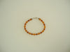 Baltic Amber Bracelet, 925 Sterling Silver, 5.2 gm 6-7  mm, 7"  ALLUREGEM  S1692