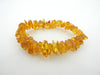 BALTIC AMBER CHIP STRETCH BRACELET POLISHED 19-22 gm 8.5"  ALLUREGEM S1506
