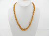 BALTIC AMBER NECKLACE & BRACELET SET, CHIPS, 22-24 gm   20 " ALLUREGEM S1132