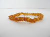 BALTIC AMBER NECKLACE & BRACELET SET, CHIPS, 22-24 gm   20 " ALLUREGEM S1132
