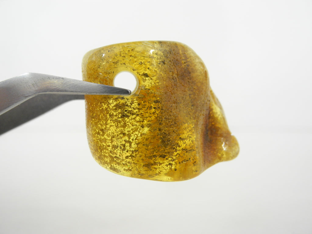 NATURAL BALTIC AMBER PENDANT FOCAL BEAD, LEMON 5.0 gm ALLUREGEM S1896