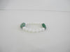 925 GENUINE TURQUOISE & CARVED SHELL BRACELET 31 gm  7.5 " ALLUREGEM S1638