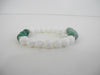 925 GENUINE TURQUOISE & CARVED SHELL BRACELET 31 gm  7.5 " ALLUREGEM S1638