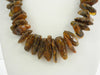 BALTIC AMBER LONG NECKLACE LARGE CHIPS GREEN 75-80 gm 27 " ALLUREGEM S1131