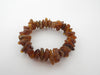 BALTIC AMBER CHIP STRETCH BRACELET RAW HONEY 24 gm 7.5 "  ALLUREGEM S1292