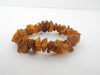 BALTIC AMBER CHIP STRETCH BRACELET RAW HONEY 19 gm 7 "  ALLUREGEM S1267