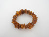 BALTIC AMBER CHIP STRETCH BRACELET RAW HONEY 19 gm 7 "  ALLUREGEM S1267