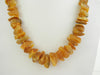 BALTIC AMBER NECKLACE CHIPS RAW GRADUATED, HONEY 47  gm 20 " ALLUREGEM S1272