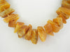 BALTIC AMBER NECKLACE CHIPS RAW GRADUATED, HONEY 47  gm 20 " ALLUREGEM S1272