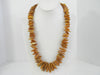 BALTIC AMBER NECKLACE CHIPS RAW GRADUATED, HONEY 83  gm 26 " ALLUREGEM S1289