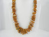 BALTIC AMBER NECKLACE CHIPS RAW GRADUATED, HONEY 83  gm 26 " ALLUREGEM S1289