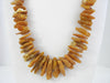BALTIC AMBER NECKLACE CHIPS RAW GRADUATED, HONEY 83  gm 26 " ALLUREGEM S1289