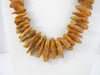 BALTIC AMBER NECKLACE CHIPS RAW GRADUATED, HONEY 83  gm 26 " ALLUREGEM S1289