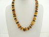 BALTIC AMBER CHIPS NECKLACE,POLISHED MULTI-COLOR 30-32 gm 22 " Alluregem S1550