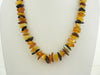 BALTIC AMBER CHIPS NECKLACE,POLISHED MULTI-COLOR 30-32 gm 22 " Alluregem S1550