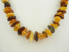 BALTIC AMBER CHIPS NECKLACE,POLISHED MULTI-COLOR 30-32 gm 22 " Alluregem S1114