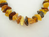 BALTIC AMBER CHIPS NECKLACE,POLISHED MULTI-COLOR 30-32 gm 22 " Alluregem S1114