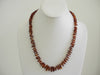 BALTIC AMBER CHIPS NECKLACE,POLISHED, DK HONEY  14.5-17 gm 21 " Alluregem S1116