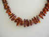 BALTIC AMBER CHIPS NECKLACE,POLISHED, DK HONEY  14.5-17 gm 21 " Alluregem S1116