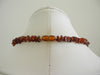 BALTIC AMBER CHIPS NECKLACE,POLISHED, DK HONEY  14.5-17 gm 21 " Alluregem S1116