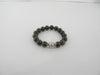 925 STERLING SILVER GREEN GARNET BRACELET 57 gm 12 mm 8 " ALLUREGEM S1525