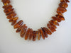 BALTIC AMBER CHIPS NECKLACE,POLISHED HONEY 33-36 gm 20 " Alluregem S1557