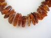 BALTIC AMBER CHIPS NECKLACE,POLISHED HONEY 33-36 gm 20 " Alluregem S1557