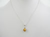 Baltic Amber Pendant Necklace, 925 Sterling Silver  16" ALLUREGEM S1166