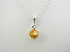 Baltic Amber Pendant Necklace, 925 Sterling Silver  16" ALLUREGEM S1166