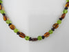 Baltic Amber & Gemstone Necklace, 925 Sterling Silver, 18" ALLUREGEN S1414