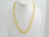 GENUINE  BALTIC AMBER  NECKLACE,LEMON  12 gm  21"  ALLUREGEM S1491