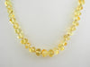 GENUINE  BALTIC AMBER  NECKLACE,LEMON  12 gm  21"  ALLUREGEM S1491