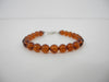 Baltic Amber Bracelet, Natural 7mm Amber Beads 6.5" ALLUREGEM S1575