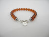 Baltic Amber Bracelet, Natural 7mm Amber Beads 6.5" ALLUREGEM S1575