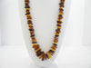 BALTIC AMBER NECKLACE CHIPS GRADUATED, HONEY 71 gm 29 " ALLUREGEM S1253