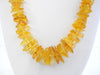 BALTIC AMBER NECKLACE CHIPS GRADUATED, HONEY 60 gm 28 " ALLUREGEM S1020