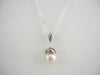 925 Sterling Silver Freshwater Pearl Pendant Necklace 10 gm 13.5 mm 20 " Alluregem S1704