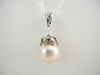 925 Sterling Silver Freshwater Pearl Pendant Necklace 10 gm 13.5 mm 20 " Alluregem S1704