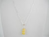 Natural Baltic Amber Pendant Necklace, Butter 20 " ALLUREGEM S1405
