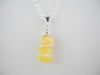 Natural Baltic Amber Pendant Necklace, Butter 20 " ALLUREGEM S1405