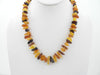 BALTIC AMBER NECKLACE CHIPS GRADUATED, POLISHED MULTI-COLORED 30 gm 19 " ALLUREGEM S1276